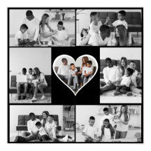 Zwart-wit 7 foto collage