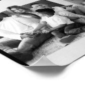 Zwart-wit 7 foto collage poster (Hoek)