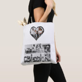 Zwart-wit 7 foto collage tote bag (Dichtbij)