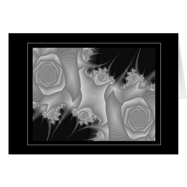 Zwart-wit 8 (Rozen) (Voorkant Horizontaal)