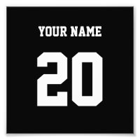 Zwart-wit Aangepast nummer en naam