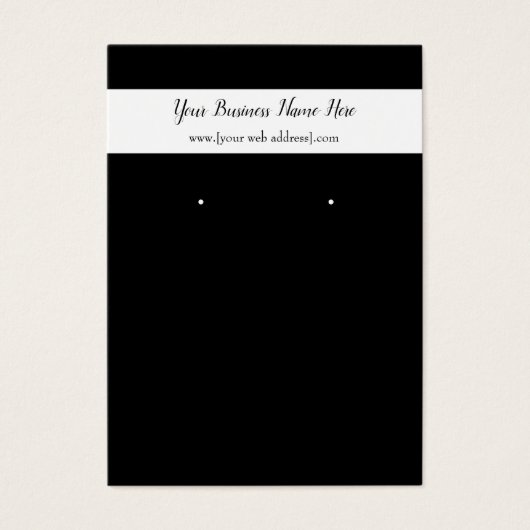 Zwart wit, aangepast Visitekaartje (Voorkant)