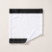 Zwart & Wit Aangepast Yin Yang Bad Handdoek (Wasdoekje)