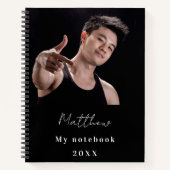 Zwart wit aangepaste foto notitieboek (Voorkant)