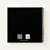 Zwart wit aangepaste foto notitieboek (Achterkant)