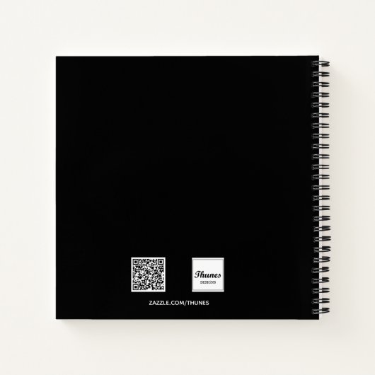 Zwart-wit aangepaste foto notitieboek (Achterkant)