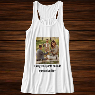 Zwart-wit aangepaste kattenmoeder familiehuisdier tanktop