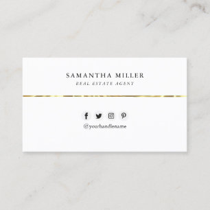 Zwart Wit Aangepaste Logo QR Code Minimaal Modern Visitekaartje