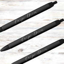 Zwart wit aangepaste motto slogan script