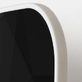 Zwart-wit Aangepaste Naam Monogram Initialen Pickleball Paddle (Links Detail)