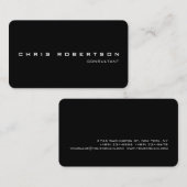 Zwart wit aantrekkelijk Visitekaartje (Voorkant / Achterkant)