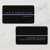 Zwart wit aantrekkelijk Visitekaartje (Voorkant / Achterkant)