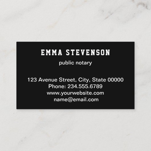 Zwart wit abstract, abstract visitekaartje (Achterkant)