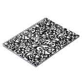 Zwart wit abstract achtergrondontwerp notitieboek (Linkerzijde)