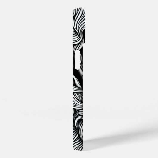 Zwart & Wit Abstract Afro-Amerikaanse Vrouwen Case-Mate iPhone Case (Achterkant / Rechts)