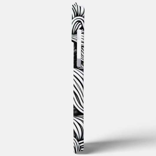 Zwart & Wit Abstract Afro-Amerikaanse Vrouwen Case-Mate iPhone Case (Achterkant / Links)