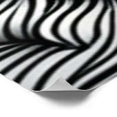 Zwart & Wit Abstract Afro-Amerikaanse Vrouwen Poster (Hoek)