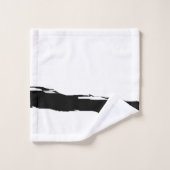 Zwart wit abstract bad handdoek (Wasdoekje)