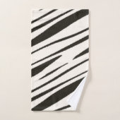 Zwart-wit abstract bad handdoek (Handdoek)