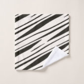 Zwart-wit abstract bad handdoek (Wasdoekje)