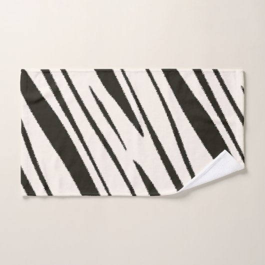 Zwart-wit abstract bad handdoek (Handdoek)