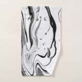 Zwart wit Abstract Bad Handdoek (Handdoek)