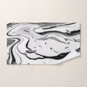 Zwart wit Abstract Bad Handdoek (Handdoek)