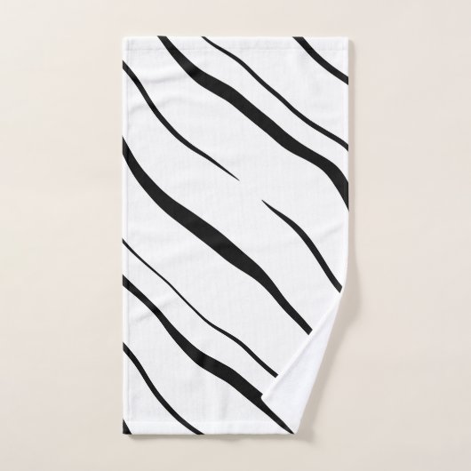 Zwart-wit abstract bad handdoek (Handdoek)