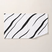 Zwart-wit abstract bad handdoek (Handdoek)