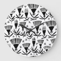 Zwart Wit Abstract Bloemen: Elegant Patroon