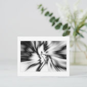 Zwart-wit abstract briefkaart (Staand voorkant)