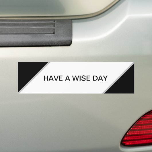 Zwart-wit abstract bumpersticker (Op auto)