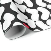Zwart wit abstract cadeaupapier (Rol Hoek)