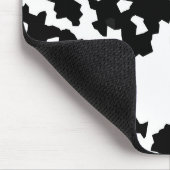 Zwart-wit Abstract camouflagepatroon Muismat (Hoek)