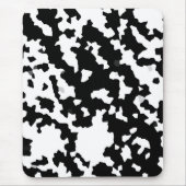 Zwart-wit Abstract camouflagepatroon Muismat (Voorkant)
