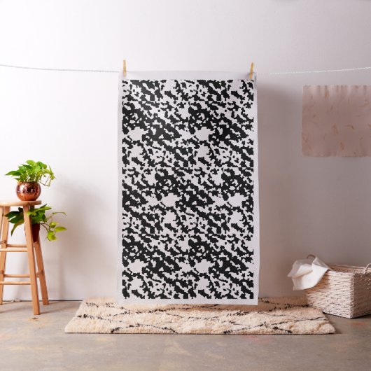 Zwart-wit Abstract camouflagepatroon Stof (Voorbeeld)