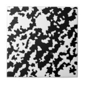 Zwart-wit Abstract camouflagepatroon Tegeltje (Voorkant)