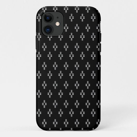 Zwart-wit Abstract Case-Mate iPhone Case (Achterkant)