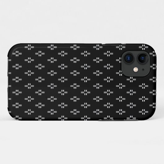 Zwart-wit Abstract Case-Mate iPhone Case (Achterkant (horizontaal))