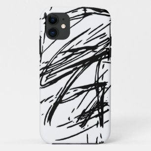 Zwart-wit abstract Case-Mate iPhone case