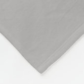 Zwart-wit abstract cirkelpatroon op grijs fleece deken (Hoek)