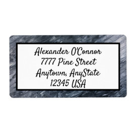 Zwart wit Abstract Etiket