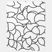 Zwart-wit, Abstract Fleece Deken (Voorkant)