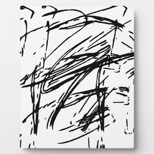 Zwart-wit abstract fotoplaat (Voorkant)