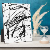 Zwart-wit abstract fotoplaat (Zijkant)