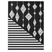 Zwart-wit, abstract, geometrisch, eenvoudig, scann klembord (Achterkant)