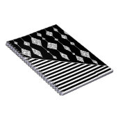 Zwart-wit, abstract, geometrisch, eenvoudig, scann notitieboek (Rechterzijde)