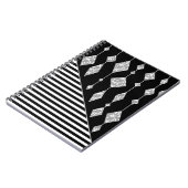 Zwart-wit, abstract, geometrisch, eenvoudig, scann notitieboek (Linkerzijde)