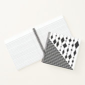 Zwart-wit, abstract, geometrisch, eenvoudig, scann notitieboek (Binnen)