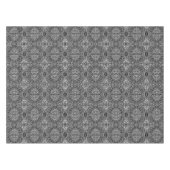 Zwart-wit abstract geometrisch modern patroon tafelkleed (Voorkant (Horizontaal))